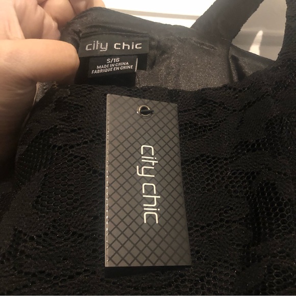 City Chic Black Midi Dress - Picture 9 of 12